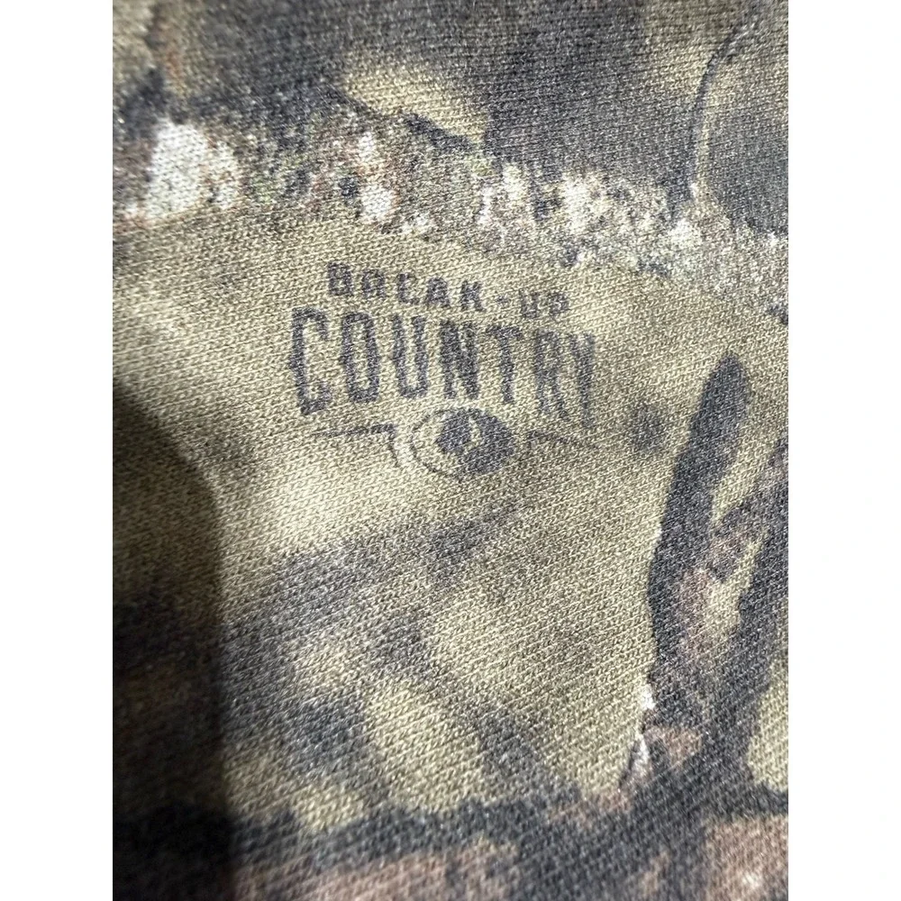 Mossy Oak Break-Up Camo Sweatpants Mens XL 40-42 Fleece Baggy Hunting Y2K
